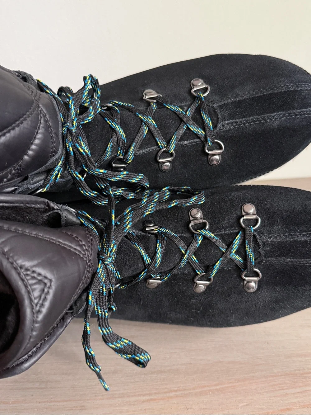 UGG Birch Black Waterproof Snow Boots Lace Up Cold Weather Tech Womens 11